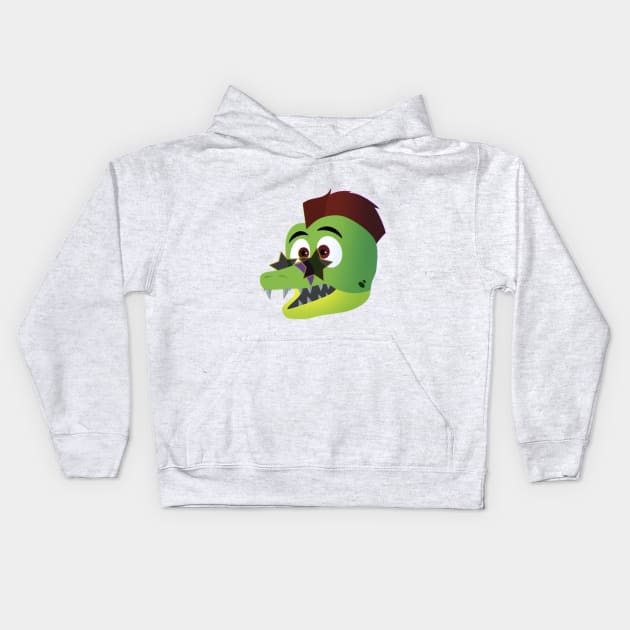 Montgomery Gator Kids Hoodie by Sparkycola